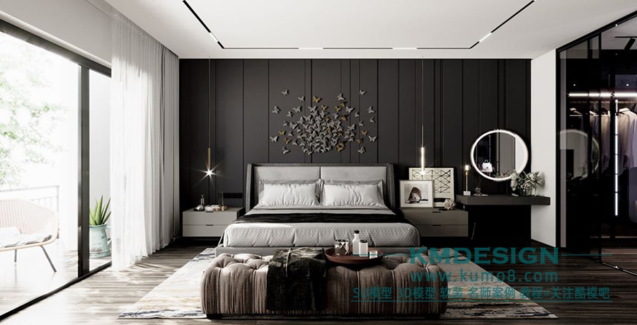 3D Interior Scene File 3dsmax Bedroom 191 By HangNguyen Free Download 1.jpg