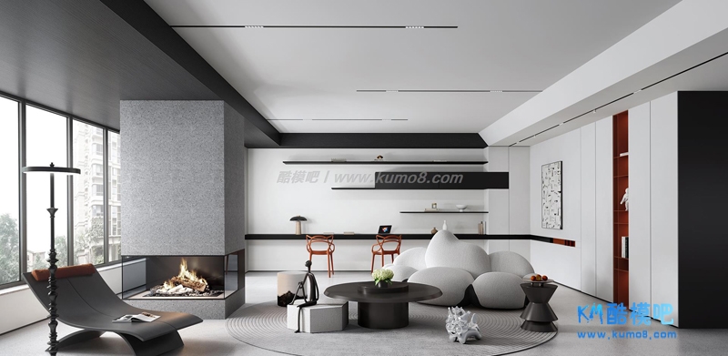 【客厅】现代高级灰客厅3d模型 3DMAX2014 VR渲染器.jpg