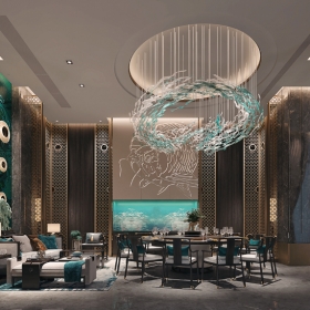 2021餐厅 酒店 包房空间 3D模型 52套
